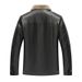 Men's Faux Shearling Leather Jacket Winter Coat Slim Fit PU Outerwear Stylish Casual Blazer For Autumn & Winter_viptrois.com