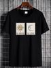 Boho Sun And Moon T Shirt Celestial TaroT Hippie Bohemian Festival Mystical Aesthetic Clothing Versatile Slightly Soft Summer Streetwear_viptrois.com