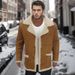 Loom 2022 Independent Station Autumn Winter Bestseller Shearling One-Piece Thickened Coat Leather Velvet Men's_viptrois.com