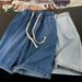 Retro Denim Shorts For Men And Women Summer Thin Style Trendy Brand Fashionable Loose Fit Casual Five-Point Pants_viptrois.com