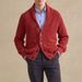 Men's Stylish Turn-Down Collar Knit Sweater - Classic Long Sleeve Cardigan For Autumn & Winter, Slim Fit, Solid Color, Comfortable & Warm_viptrois.com