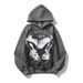 American Style Men's Sweatshirt With Dog Head Graffiti Print Loose Niche Pullover Hoodie_viptrois.com