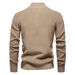 Pure 2024 Autumn Winter New Cross-Border Foreign Trade Stand Collar Men's High-Quality Business Sweater Solid Color Casual_viptrois.com