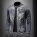Marvel Venom Denim Jacket For Men - Vintage American Style Slim Fit Stand Collar Zip Up Workwear Coat For Riding & Motorcycle_viptrois.com