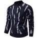 "Men's Fleece-Lined Print Sweater – Winter-Ready Semi-Turtleneck Pullover With Relaxed Fit (M-4XL, 4 Neutral Tones)"_viptrois.com
