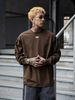 Men's Clothing Solid Color Round Neck Casual Long Sleeve Men's Spring New Cotton Inner Wear T Shirt Couple Loose Bottoming Shirt_viptrois.com