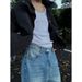 Men's Clothing Spring And Summer New Loose Jeans Men's Light Blue Slim Trousers Straight Casual Wide Leg Pants Drape Pants_viptrois.com