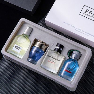 Perfume four-piece deluxe men's perfume gift box Cologne seductive cut female fragrance lasting fragrance fresh and light fragrance_viptrois.com