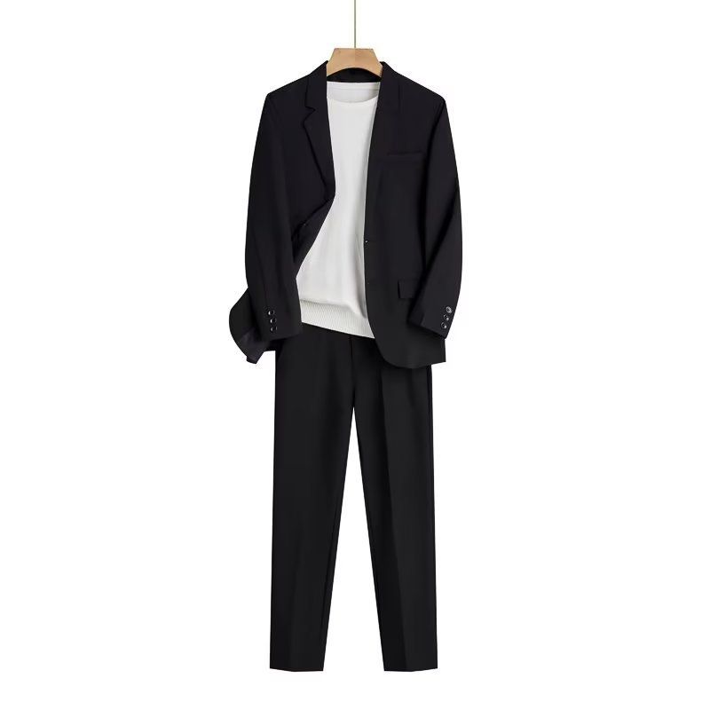 Men's Clothing Spring And Summer Thin Loose Fitting Suits For Men, Business Formal Wear, Casual Fashion, Handsome Small Suit Jackets_viptrois.com