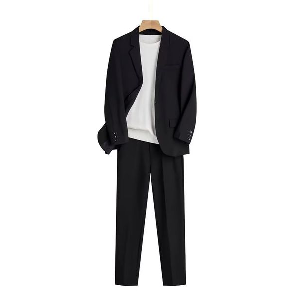 Men's Clothing Spring And Summer Thin Loose Fitting Suits For Men, Business Formal Wear, Casual Fashion, Handsome Small Suit Jackets_viptrois.com