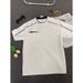 Men's Clothing High Street White Heavy Short Sleeved High End Cleanfit Half Sleeve_viptrois.com