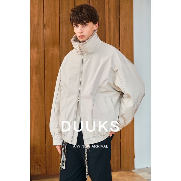 Authentic Mount Tai Eagle Stand Collar Down Men's Coat New Autumn Thickened Lamb Wool Jacket Winter Wear_viptrois.com