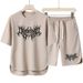 Short Sleeve Summer Casual Sportswear Set Trendy Round Neck T-Shirt Men's Shorts_viptrois.com