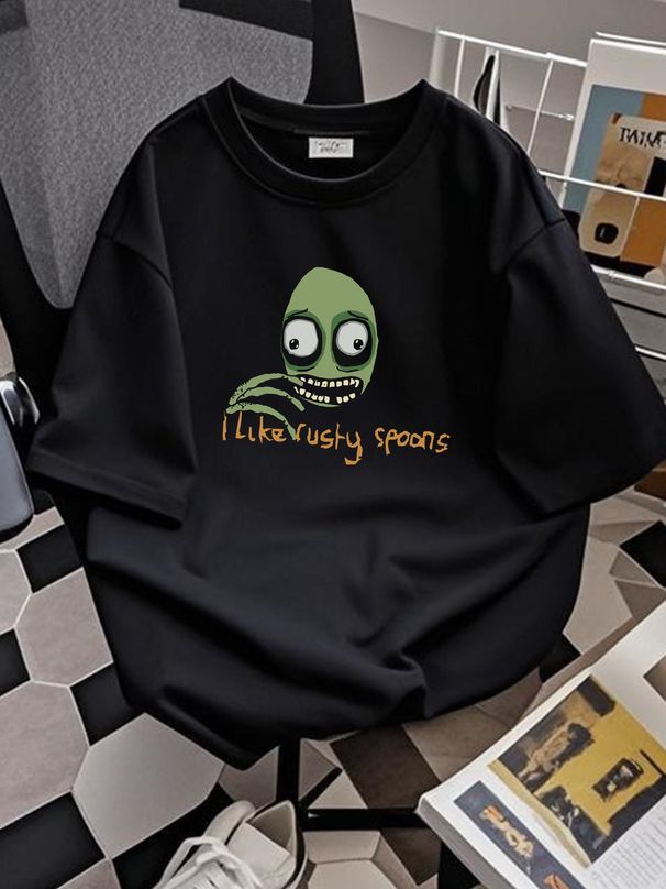 Salad Fingers T-shirt David Firth Vintage 2005 Official Mighty Fine Mens L Designer Clothes Versatile Top For Everyday Wear Casual Summer Unisex_viptrois.com