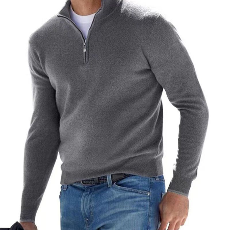 Men's Clothing 2025 New Shopify Hot Men's Clothing Long Sleeve Men's Slim Fit Warm Sweater Slim Fit Bottom Shirt Running Volume_viptrois.com