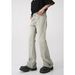 Men's clothing vintage mud yellow made old ground white micro straight-leg trousers_viptrois.com