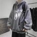 Autumn And Winter Retro Hoodie Men's Simple Loose Letter Printed Hoodie Coat_viptrois.com