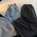 Men's Clothing Style Trendy Japanese Loose Straight Leg Harem Nine Point Casual Pants_viptrois.com