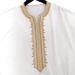 Men's Clothing Muslim Mid Sleeve Embroidered Robe Ethnic Style Moroccan Men's Robe Side Pockets_viptrois.com
