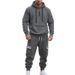Men's Clothing Winter Heavy Velvet Men Casual Suit Loose Sports Multi Pocket Workwear_viptrois.com