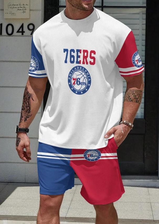 Hawaiian Style 3D Printed Men's Summer Sports Casual 2 Piece Set Round Neck Breathable Hot Selling_viptrois.com