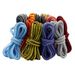 Shoe Accessories gold shoelaces wholesale Martin boots dad shoes big yellow boots original two color stripes all match retro round shoelaces_viptrois.com