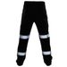 Men's Clothing Autumn And Winter New Men's Casual Pants Stitching Silver Reflective Strip Cuff Overalls_viptrois.com