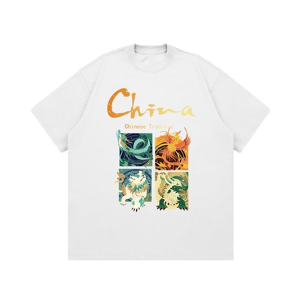 Summer Short-sleeved T-shirt Men's T-shirt Half-sleeved Loose Top_viptrois.com