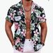 Men's Summer Casual Printed Short Sleeved Shirt Vacation_viptrois.com