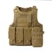 Tactical Military Vest – Quick Release, Multi-Functional, Stab & Bulletproof Protection (Black/Army Green/Khaki/Camo, One Size Fits All)_viptrois.com