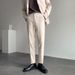 Men's Autumn Dress Trousers Straight Leg Loose Fit Flowing British Professional Slim Business Style_viptrois.com