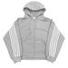 Men's Clothing Trendy Striped Embroidery Zipper Hooded Sweatshirt Sweatpants Two Piece Hip Hop Casual Suit_viptrois.com