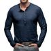 Pulse European And American New Men's Long Sleeve Multiple Button Polo Shirt 3D Digital Print Fashion Casual Sports_viptrois.com