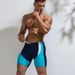 Men's Clothing New Fashion Color Matching Men's Five Point Swimming Trunks Youth Nylon Quick Drying Hot Spring Swimming Trunks Beach Beach Pants_viptrois.com