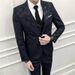 Men's Clothing plaid suit three piece wedding suit dress_viptrois.com