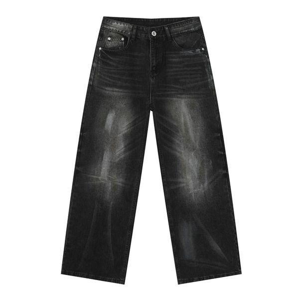 Men's Clothing Loose Straight Jeans Retro Trendy Versatile Wide Leg Trousers_viptrois.com