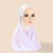 Women's Hijab headband chiffon split pendant accessories scarf solid color ethnic ladies scarf_viptrois.com