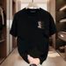 Summer Heavyweight Pure Cotton Versatile Trendy Men's Short T-Shirt Crew Neck Casual Fashion Half Sleeve Tee Shirt Top_viptrois.com