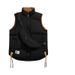 Men's Clothing Reversible Stand Collar Quilted Vest Lightweight Warm Padded Sleeveless Jacket For Casual Wear, Big Tall Sizes Olive Green/Black/Cream_viptrois.com
