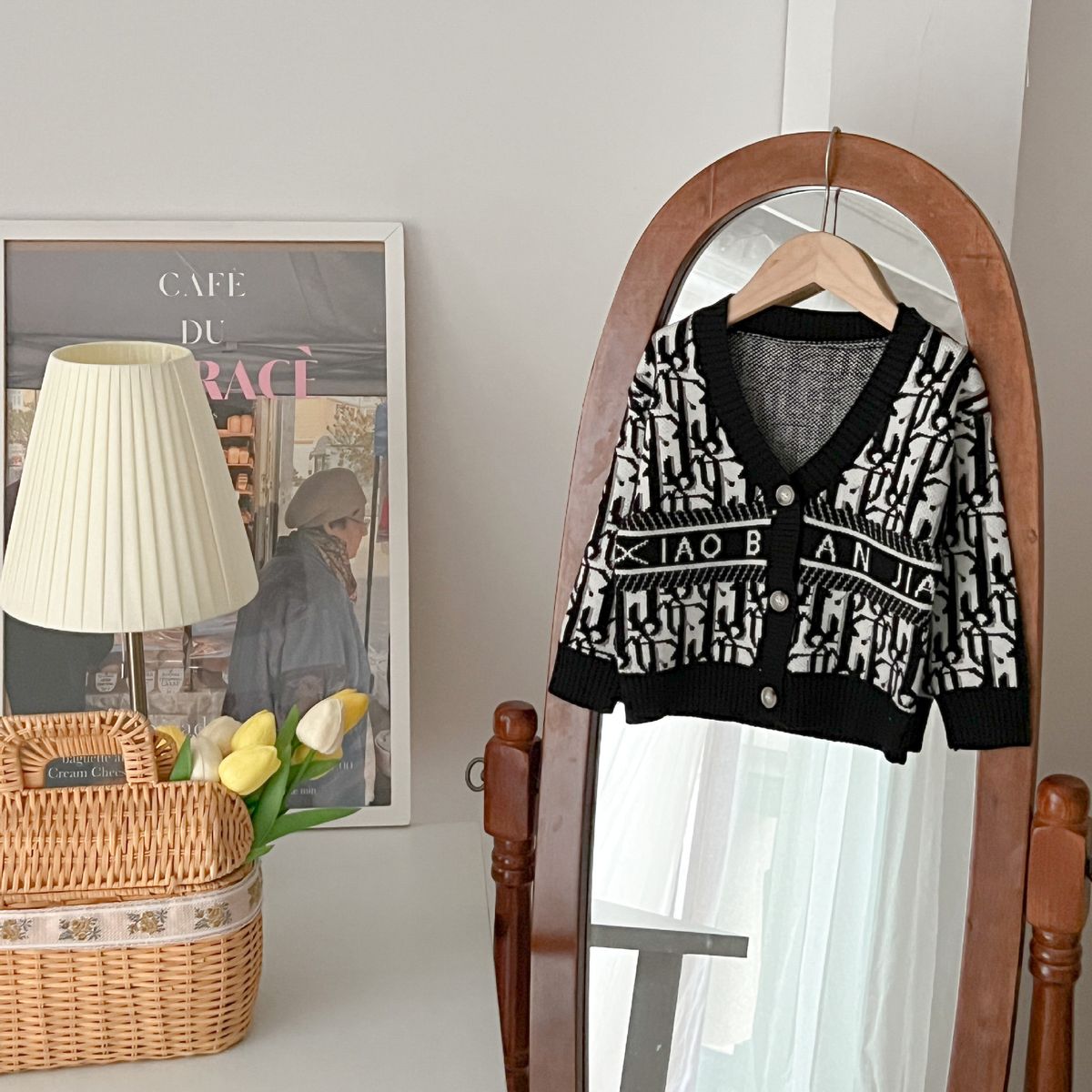 Foreign Trade Children's Clothing Factory 2024 New Girls Knitted Cardigan Jacket Trendy Fashion Stylish Sweater Cardigan Single Breasted_viptrois.com