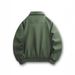 American Retro Bomber Jacket Men's High Sense Spring And Autumn Vintage Simple Niche Design Baseball Jacket_viptrois.com