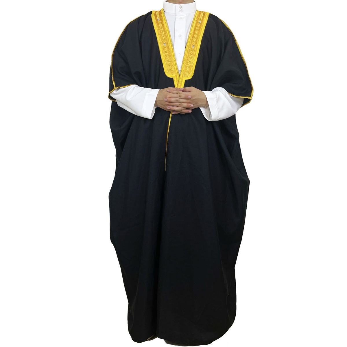 Men's Clothing Embroidery Malay Middle Eastern Bachelor's Dress Lecture Dress Arab Conservative Cover Robe Cloak Ceremonial Dress_viptrois.com