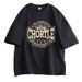 Summer New Men's Casual Versatile T-shirt, Trendy Brand Short-sleeve Tee, Round Neck, Printed Design, Unisex, Ins Trend,_viptrois.com
