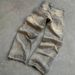 Men's Clothing Retro Flame Stitching Wide Leg Jeans Y2k Hip Hop Punk Raw Edge Embroidery Jeans_viptrois.com