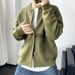 Men's Clothing Cardigan Sweater Fashion Youth Versatile Leisure Pure Color Lazy Style Knitted Jacket_viptrois.com