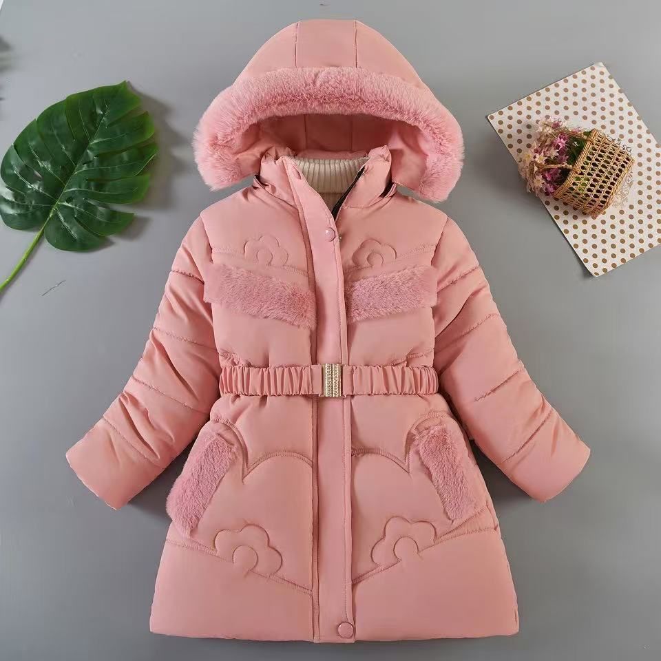 thickened hooded plus size w jacket winter new cotton coat letter print outerwear_viptrois.com