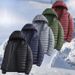 Men's Winter Warm Hooded Puffer Jacket - Windproof Waterproof Lightweight Quilted Coat For Outdoor Sports & Casual Wear_viptrois.com