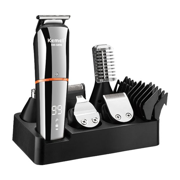 Kemei All-in-One Hair Trimmer Men, Electric Shaver For Nose, Eyebrows And Beard, Original Digital Display_viptrois.com