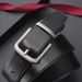 Men's Belts Men's Rotating Pin Buckle Belt High Quality Leather Business Casual Belt Double Sided Use_viptrois.com