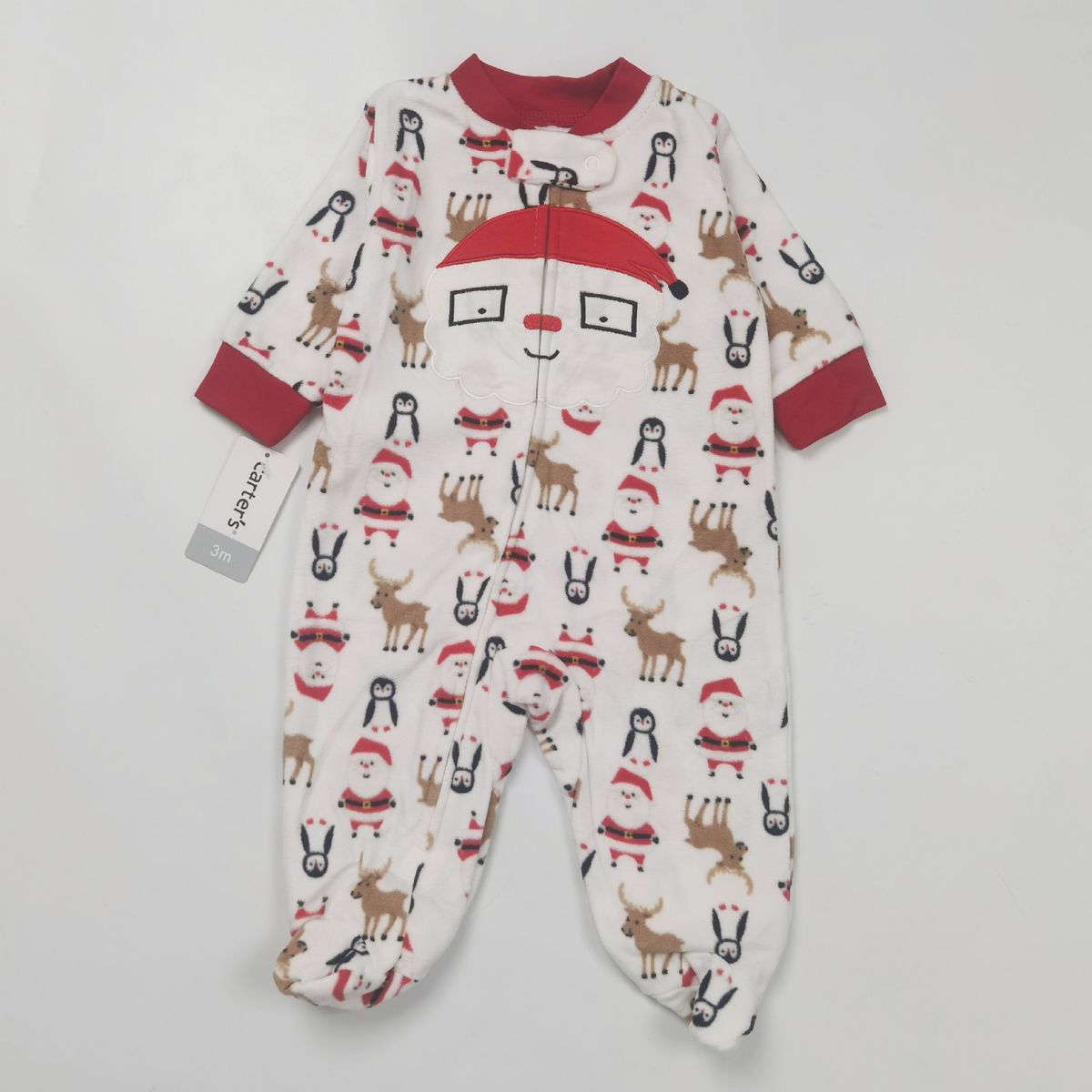 Foreign Trade Export Cross Border Baby Clothing Boy Baby Cute Polar Fleece Foot Wrapped Crawling Clothes Romper Autumn And Winter Warm Outer_viptrois.com